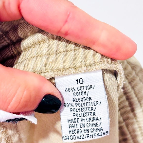 ALIA Vintage beige straight leg cotton pants - Picture 4 of 8